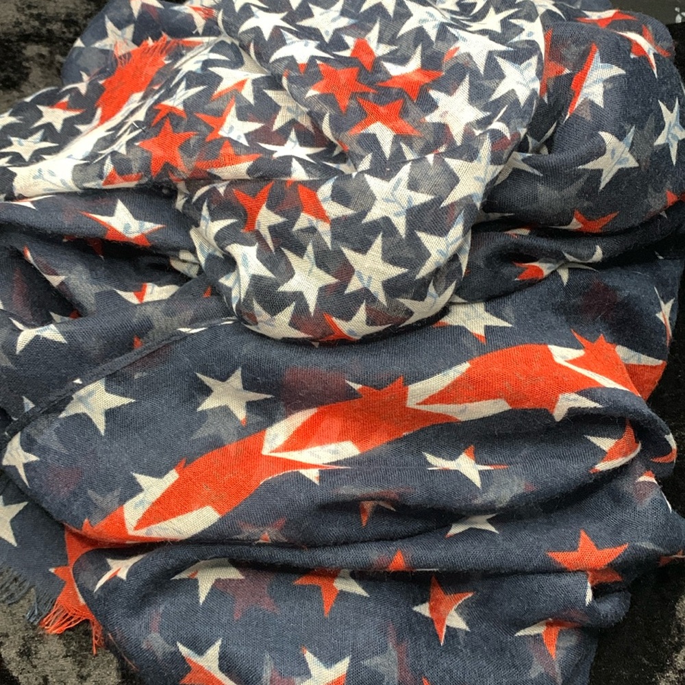 🇺🇸 Red white & blue, star scarf 🇺🇸
